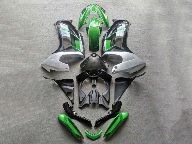 Lojas Carenagens Moto Kawasaki Ninja 650 EX650 2012-2016 - Verde Cinzento Preto