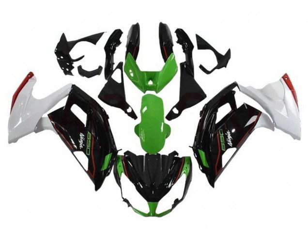 Lojas Carenagens Moto Kawasaki Ninja 650 EX650 2012-2016 - Verde Preto Branco Vermelho