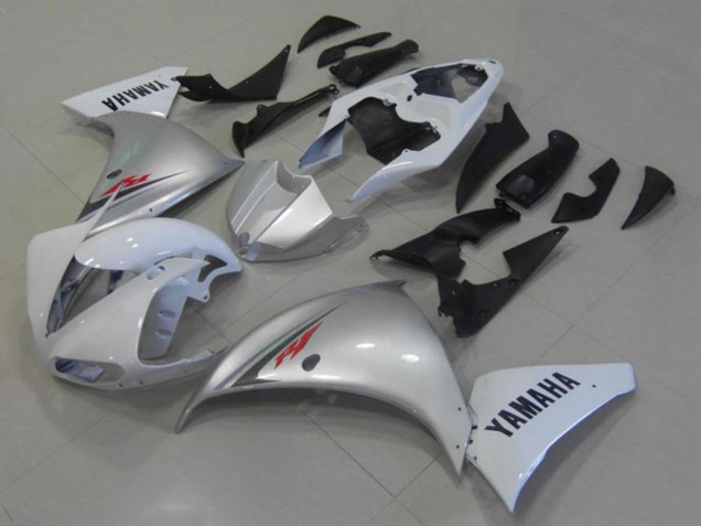 Lojas Carenagens Moto Yamaha YZF R1 2012-2014 - Branco Prata