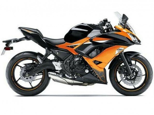 Lojas Carenagens Moto Kawasaki Ninja 650 EX650 2017-2019 - Laranja Preto