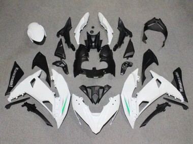 Lojas Carenagens Moto Kawasaki Ninja 650 EX650 2017-2019 - Branco Verde Preto Cinzento
