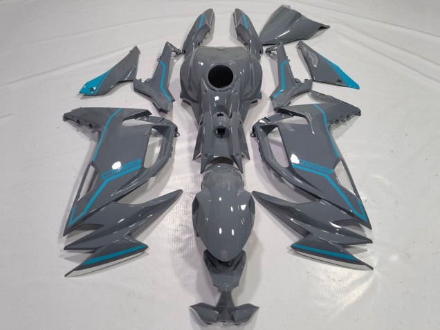 Lojas Carenagens Moto Kawasaki Ninja 650 EX650 2020-2026 - Cinzento Azul