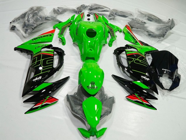 Lojas Carenagem Moto Kawasaki Ninja 650 EX650 2020-2026 - Verde Vermelho Preto Branco