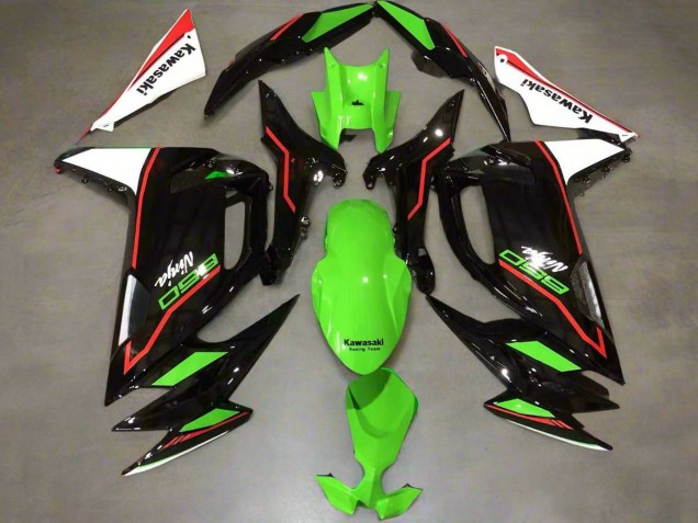 Lojas Carenagens Moto Kawasaki Ninja 650 EX650 2020-2025 - Verde Vermelho Preto Branco