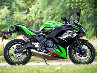 Lojas Carenagens Moto Kawasaki Ninja 650 EX650 2020-2025 - Verde Preto Vermelho Honeycomb