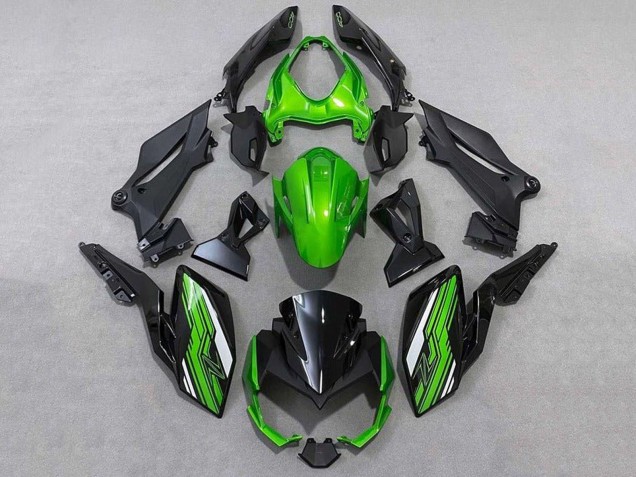 Lojas Carenagens Moto Kawasaki Z400 2018-2024 - Verde Branco Preto