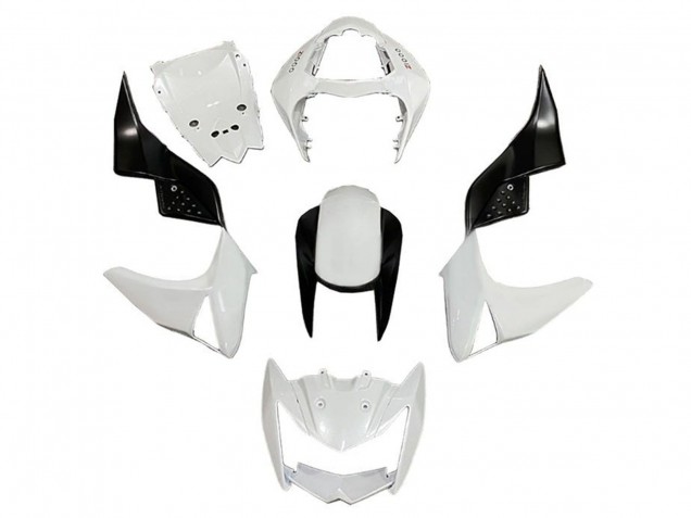 Lojas Carenagens Moto Kawasaki Z1000 2007-2009 - Branco Preto