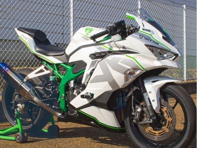 Lojas Carenagens Moto Kawasaki ZX25R ZX-25R 2019-2025 - Branco Prata Verde
