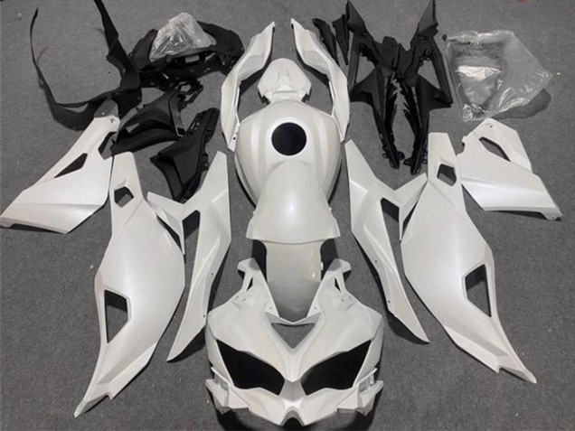 Lojas Carenagens Moto Kawasaki ZX25R ZX-25R 2019-2025 - Branco Pérola