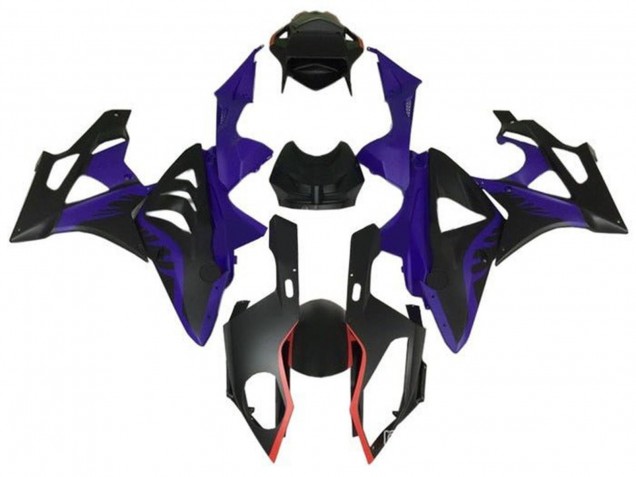 Lojas Carenagens Moto BMW S1000RR 2009-2014 - Roxo Vermelho Preto Fosco