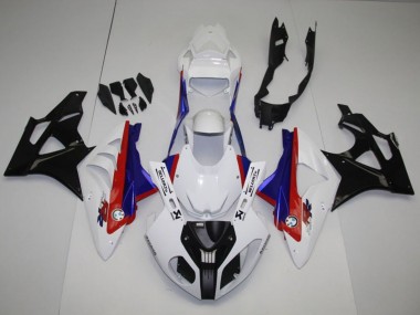 Lojas Kit Carenagem Moto Completa BMW S1000RR 2009-2014 - Branco Vermelho Azul Preto Brilhante