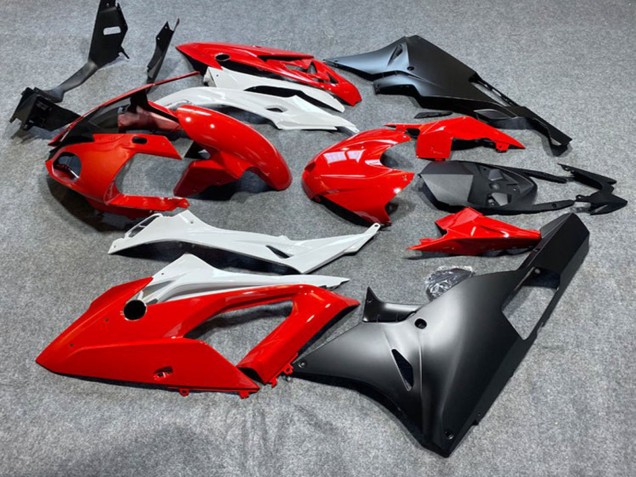 Lojas Carenagens Moto BMW S1000RR 2009-2014 - Vermelho Branco Preto Fosco