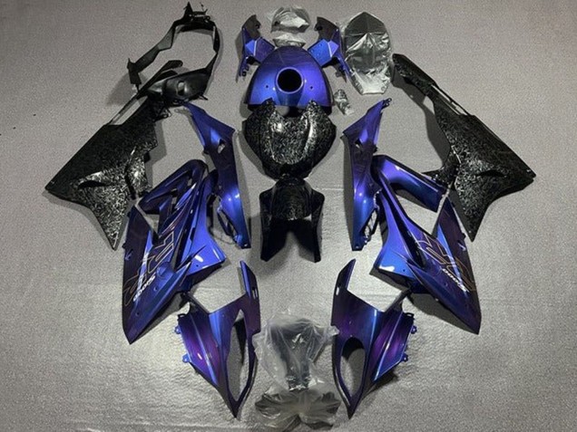 Lojas Carenagens Moto BMW S1000RR 2015-2016 - Roxo Falso Forjado Fibra de Carbono