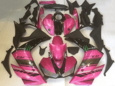 Lojas Carenagens Moto Yamaha YZF R3 2015-2018 - Rosa Preto Verde Monstro