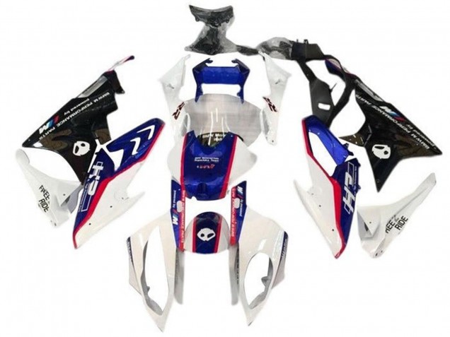 Lojas Carenagens Moto BMW S1000RR 2015-2016 - Branco Azul Vermelho Alien