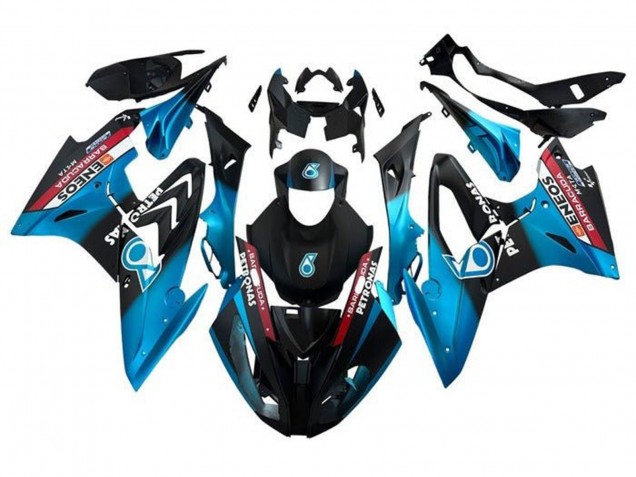 Lojas Carenagens Moto BMW S1000RR 2015-2016 - Azul Vermelho Preto Petronas
