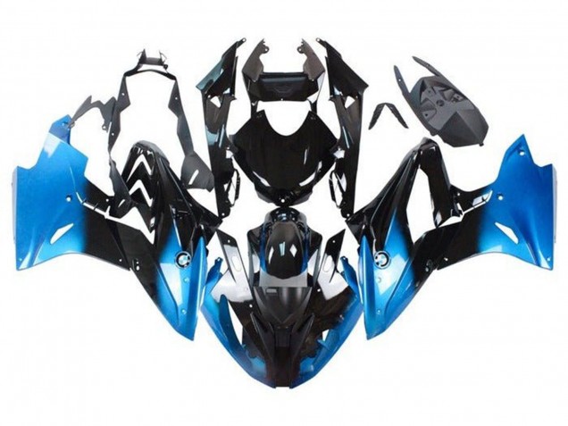 Lojas Carenagens Moto BMW S1000RR 2015-2016 - Azul Preto Brilhante