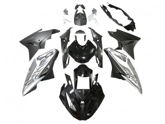 Lojas Carenagens Moto BMW S1000RR 2015-2016 - Prata Preto Brilhante Preto Fosco