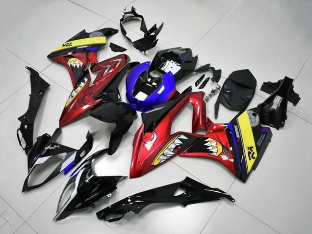 Lojas Carenagens Moto BMW S1000RR 2015-2016 - Azul Vermelho Amarelo Preto Tubarão