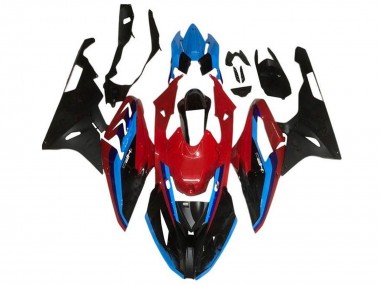 Lojas Carenagens Moto BMW S1000RR 2015-2016 - Vermelho Azul Preto Listra