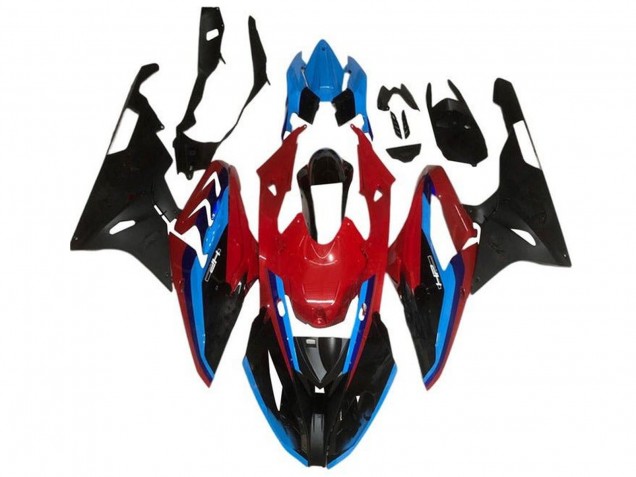 Lojas Carenagens Moto BMW S1000RR 2015-2016 - Vermelho Azul Preto Listra