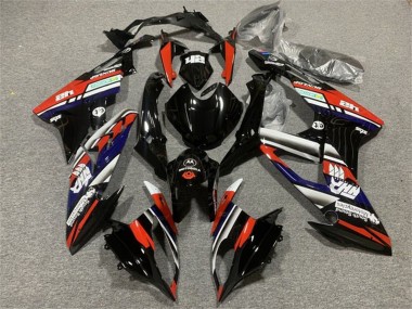 Lojas Carenagens Moto BMW S1000RR 2015-2016 - Branco Vermelho Azul Preto Brilhante Listra