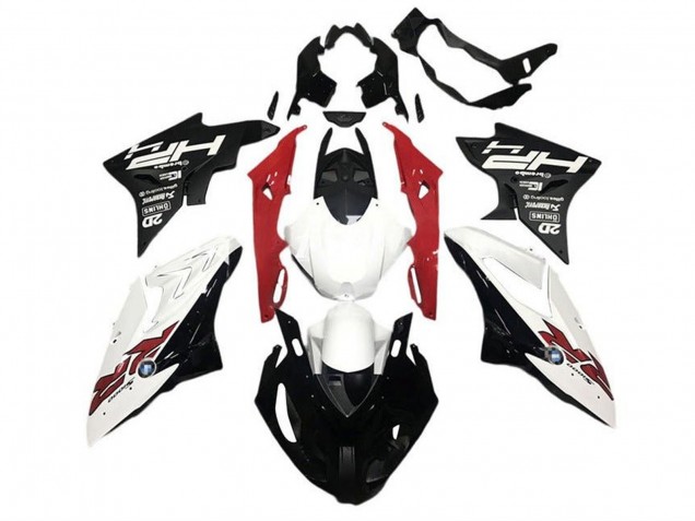 Lojas Carenagens Moto BMW S1000RR 2015-2016 - Branco Vermelho Preto HP RR