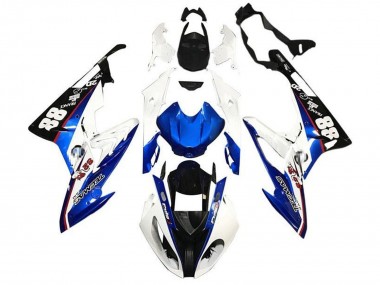 Lojas Carenagens Moto BMW S1000RR 2017-2018 - Branco Azul Preto