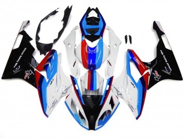Lojas Carenagens Moto BMW S1000RR 2017-2018 - Branco Azul Vermelho Preto Listra
