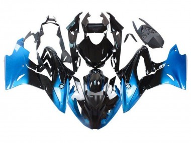 Lojas Carenagens Moto BMW S1000RR 2017-2018 - Azul Preto Brilhante Murchar
