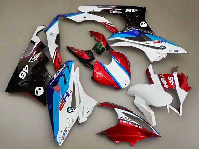 Lojas Carenagens Moto BMW S1000RR 2019-2022 - Branco Vermelho Azul HP