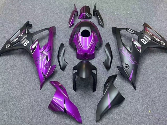 Lojas Carenagens Moto BMW S1000RR 2019-2022 - Preto Fosco Roxo