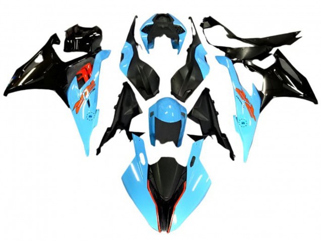 Lojas Carenagens Moto BMW S1000RR 2019-2022 - Azul Claro Preto Vermelho