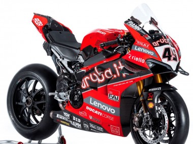 Lojas Carenagens Moto Ducati Panigale V4 V4S 2018-2019 - Vermelho Preto Branco Aruba