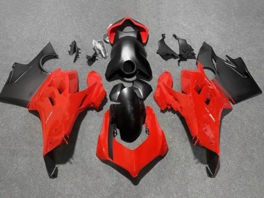 Lojas Carenagens Moto Ducati Panigale V4 V4S 2020-2021 - Vermelho Preto Fosco