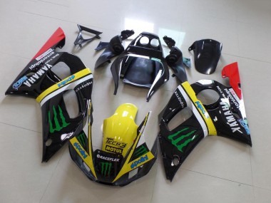 Lojas Carenagens Moto Yamaha YZF R6 1998-2002 - Preto Brilhante Amarelo Vermelho Verde Motul Monstro