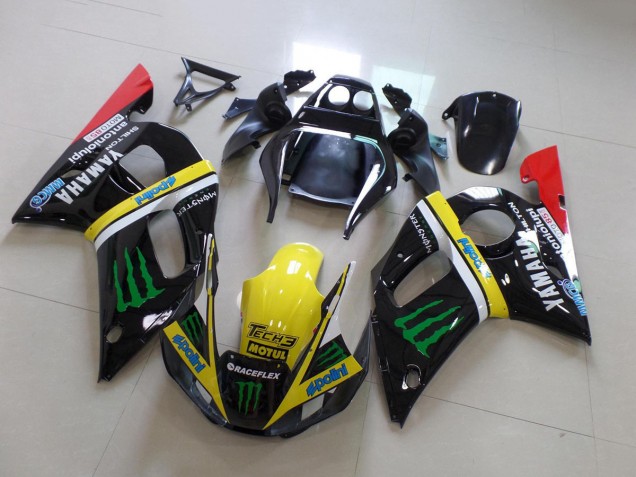 Lojas Carenagens Moto Yamaha YZF R6 1998-2002 - Preto Brilhante Amarelo Vermelho Verde Motul Monstro