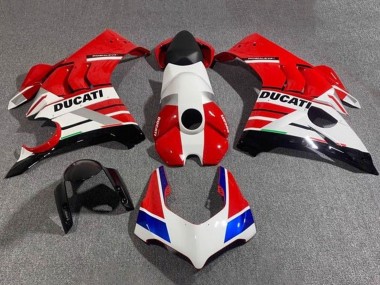 Lojas Carenagens Moto Ducati Panigale V4 V4S 2020-2021 - Branco Vermelho Azul Preto Brilhante
