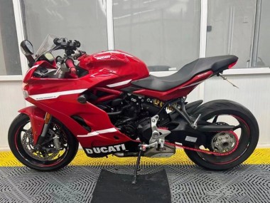 Lojas Carenagens Moto Ducati Supersport 939/939S 2017-2022 - Vermelho Preto Branco Listra