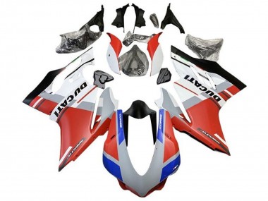 Lojas Carenagens Moto Ducati 959/1299 2015-2020 - Branco Vermelho Azul Preto Fosco