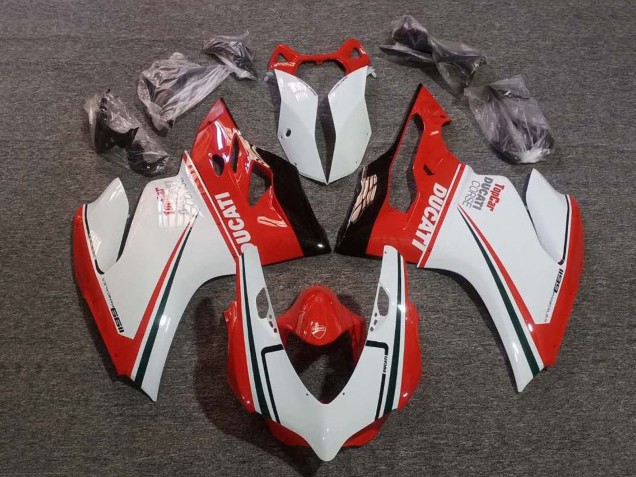 Lojas Carenagens Moto Ducati Panigale 1199 2011-2014 - Branco Vermelho Verde Preto Brilhante Corse