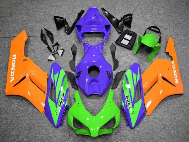Lojas Carenagens Moto Honda CBR1000RR 2004-2005 - Roxo Verde Laranja