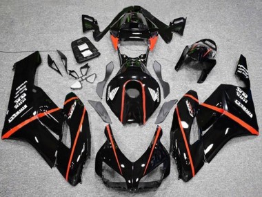 Lojas Carenagens Moto Honda CBR1000RR 2004-2005 - Preto Brilhante Vermelho Listra