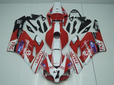 Lojas Carenagens Moto Honda CBR1000RR 2004-2005 - Branco Vermelho Azul Preto Fiamm Ficc 7