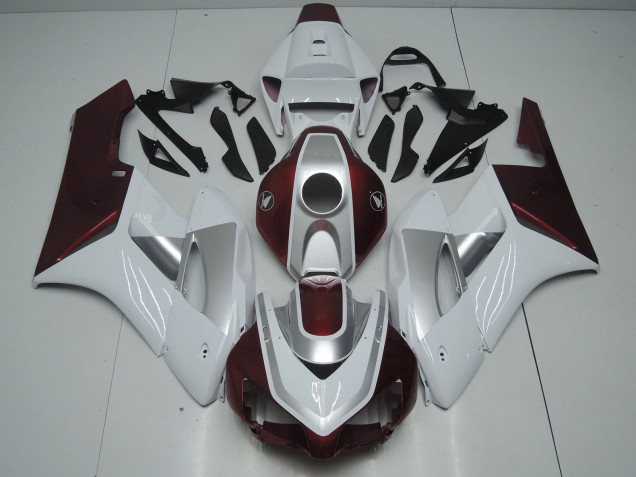 Lojas Carenagens Moto Honda CBR1000RR 2006-2007 - Branco Prata Preto Brilhante