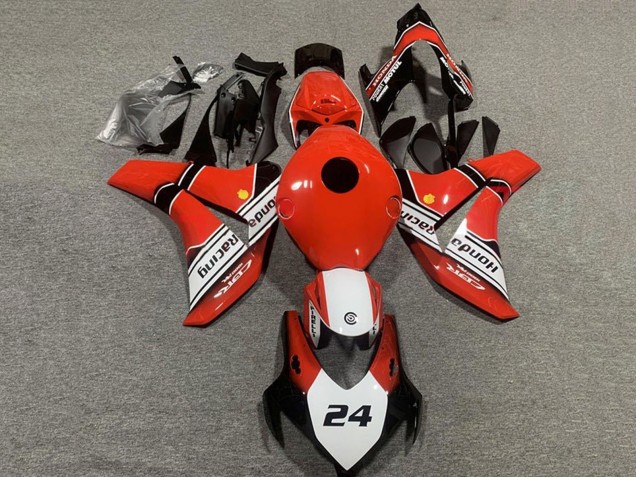 Lojas Carenagens Moto Honda CBR1000RR 2008-2011 - Vermelho Branco Preto Brilhante 24