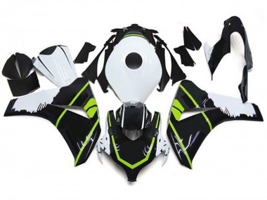 Lojas Carenagens Moto Honda CBR1000RR 2008-2011 - Branco Verde Preto Brilhante