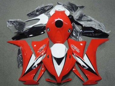 Lojas Carenagens Moto Honda CBR1000RR 2012-2016 - Branco Vermelho Preto Brilhante Listra