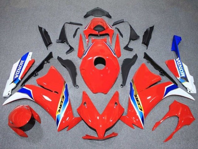 Lojas Carenagens Moto Honda CBR1000RR 2012-2016 - Branco Vermelho Azul Ouro