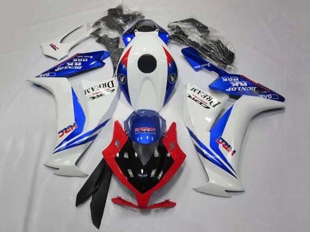 Lojas Carenagens Moto Honda CBR1000RR 2012-2016 - Branco Azul Vermelho Preto Brilhante HRC